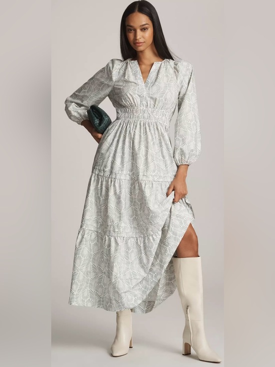 Anthropologie Dresses & Skirts - Anthropologie x Loverly Grey The Somerset Long Sleeve Maxi Dress Size S